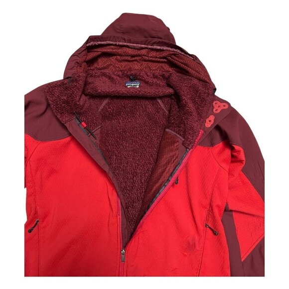 PATAGONIA Vintage Y2K Designer Outdoor Shell Windbreaker Red Jacket Mens Small - Picture 5 of 10